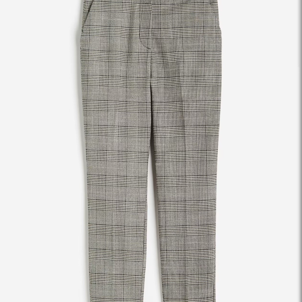 Brown/ Neutral Plaid Trousers
